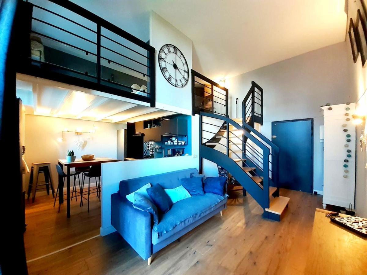 Charmant Studio En Duplex Esprit Loft Avec Balcon Vue Mer, Et Piscine Exterieure Le Croisic Exterior foto